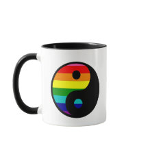 Rainbow yin yang gay pride lgbt 