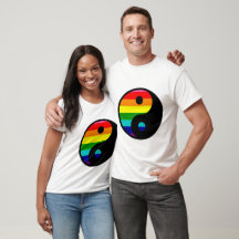 Rainbow Yin Yang LGBTQ Pride Symbol 