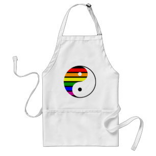 Rainbow Yin Yang Standard Apron