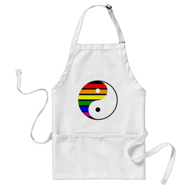 Rainbow Yin Yang Standard Apron (Front)