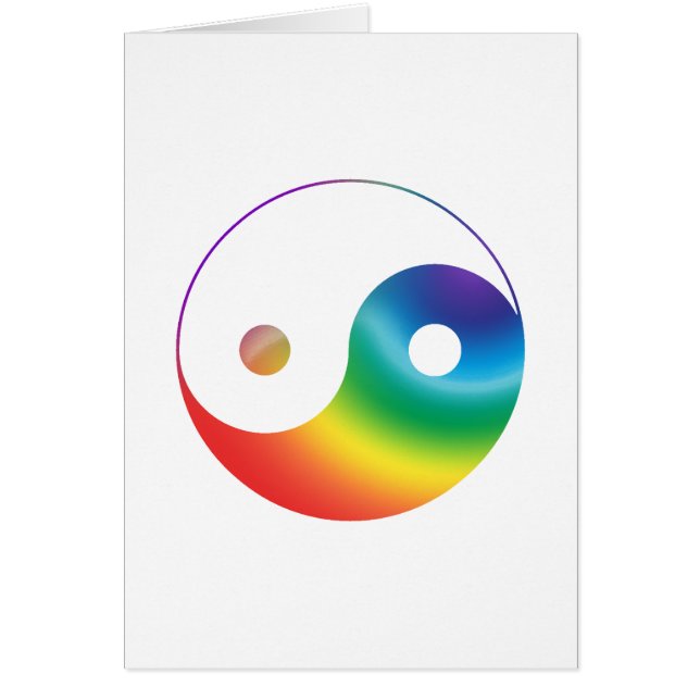 Rainbow Yin Yang Symbol (Front)
