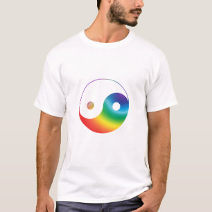 Rainbow Yin Yang Symbol T-Shirt