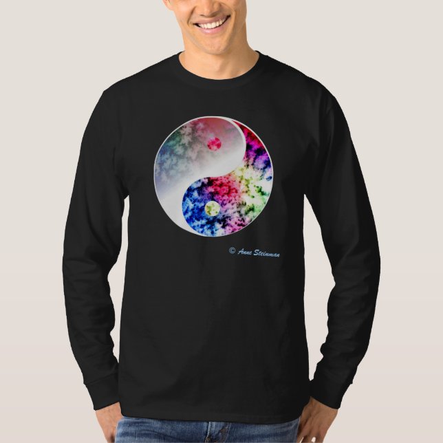 Rainbow Yin Yang T-Shirt (Front)