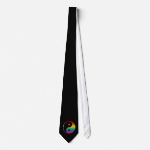 Rainbow Yin Yang Tie