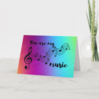 Rainbow You are my Music Card