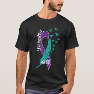 Rainbow You Matter 988 Suicide Prevention Awarenes T-Shirt