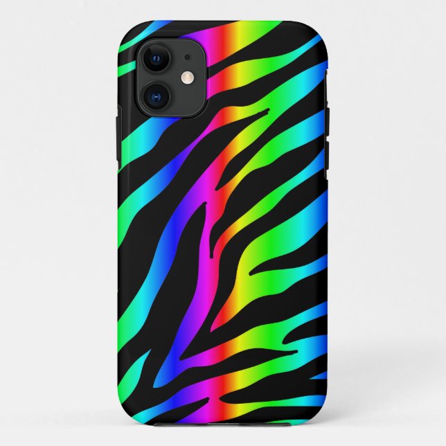 rainbow zebra Case-Mate iPhone case (Back)