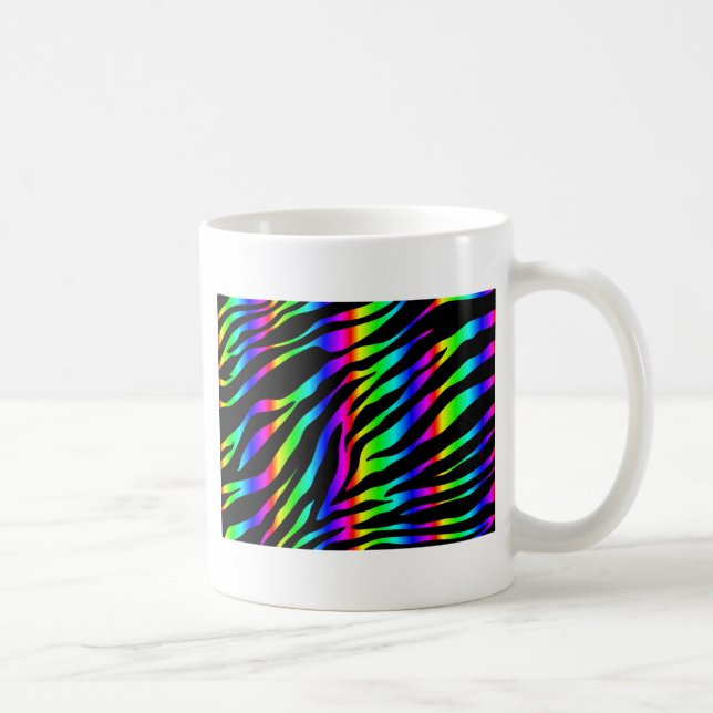 rainbow zebra coffee mug (Right)