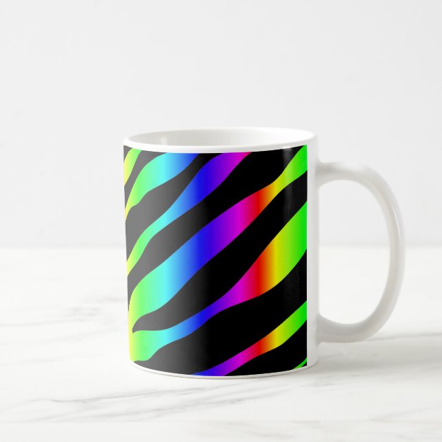 rainbow zebra coffee mug (Right)