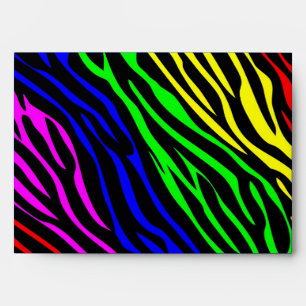 'Rainbow zebra' envelope