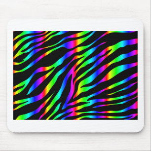 rainbow zebra mouse mat
