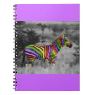 Rainbow Zebra Notebook