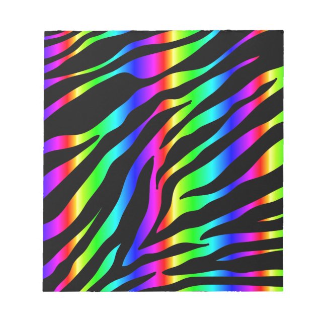 rainbow zebra notepad (Front)