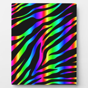 rainbow zebra plaque
