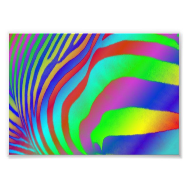 Rainbow Zebra Print (Front)