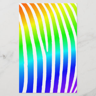 Rainbow Zebra Stripes