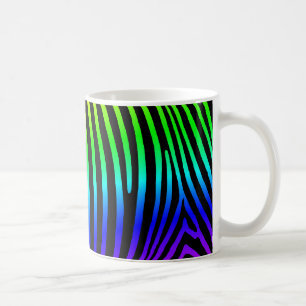 Rainbow Zebra Stripes Coffee Mug