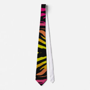 Rainbow Zebra Tie