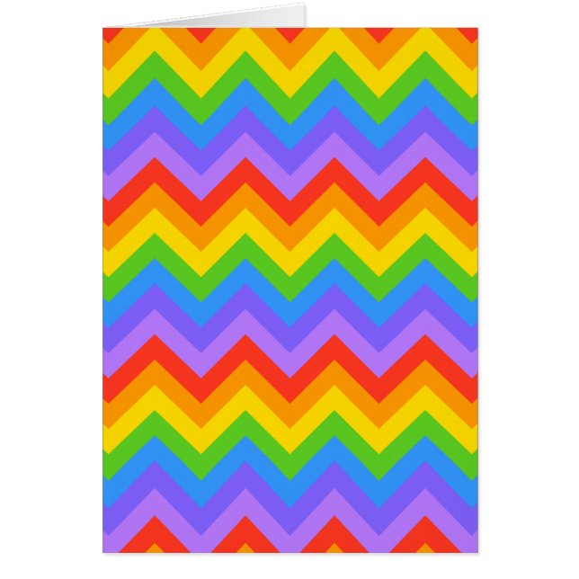 Rainbow Zig Zag Pattern. (Front)