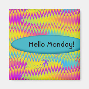 rainbow zigzag magnet