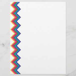Rainbow zigzag pattern flyer