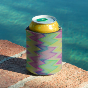 Rainbow Zigzags      Can Cooler
