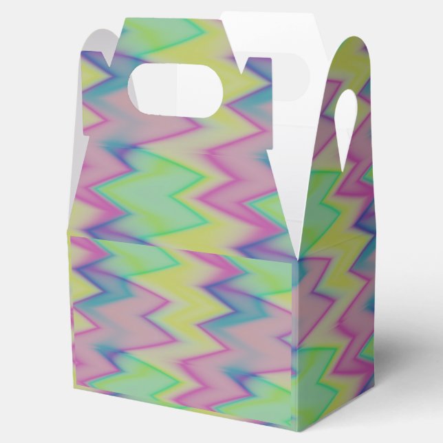Rainbow Zigzags     Favour Box (Opened)