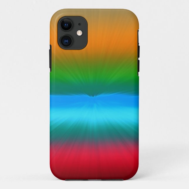 Rainbow Zoomed Stripes Case-Mate iPhone Case (Back)