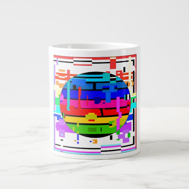 RAINBOWED SETTING OR RISING SUN ©2013 James Warren Large Coffee Mug (Front)