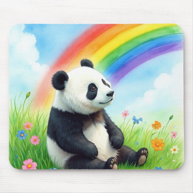 RainbowPandaBear Mouse Mat (Front)