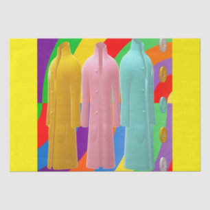 RAINBOWS AND COATS FASHION DESIGN   TISSUE PAPER