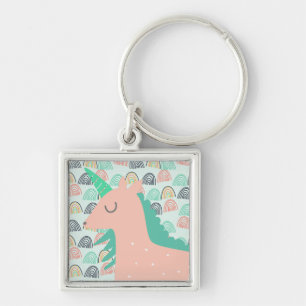 Rainbows and Unicorns Key Ring