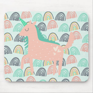 Rainbows and Unicorns Mouse Mat