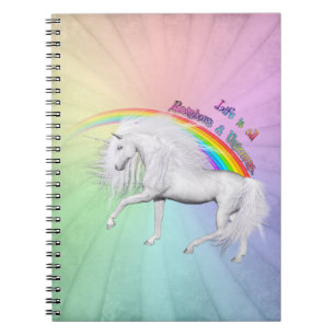 Rainbows and Unicorns Notebook
