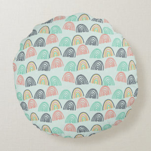 Rainbows and Unicorns Round Cushion
