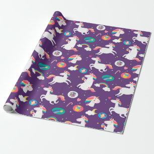 Rainbows and Unicorns Wrapping Paper