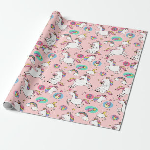 Rainbows and Unicorns Wrapping Paper