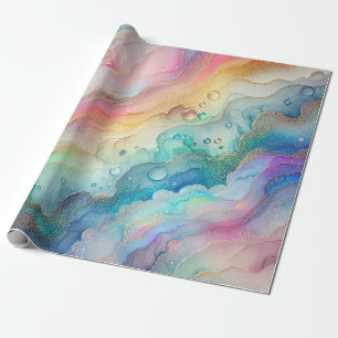 Rainbows & Bubbles Party Wrapping Paper