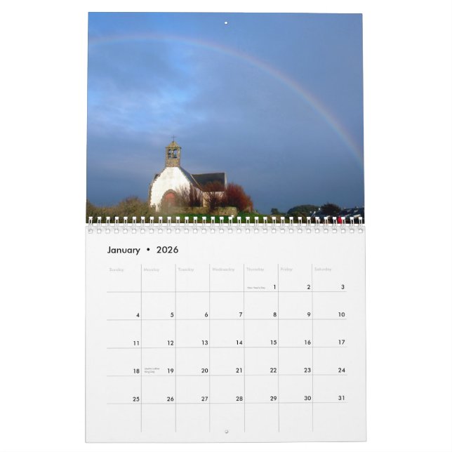 Rainbows Calendar (Jan 2026)