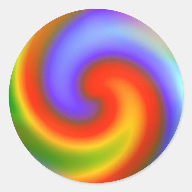 Rainbows Classic Round Sticker (Front)
