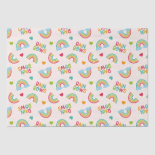Rainbows & Clouds Pattern Tissue Paper