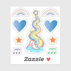 Rainbows Hearts and A Unicorn