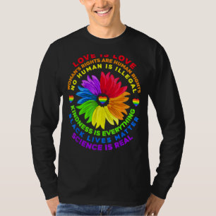 Rainbows Humans Blacks Lives Rights Science Lgbt P T-Shirt