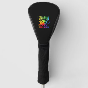 Rainbows I'm A Book Dragons Not A Worm LGBT Gay Pr Golf Head Cover