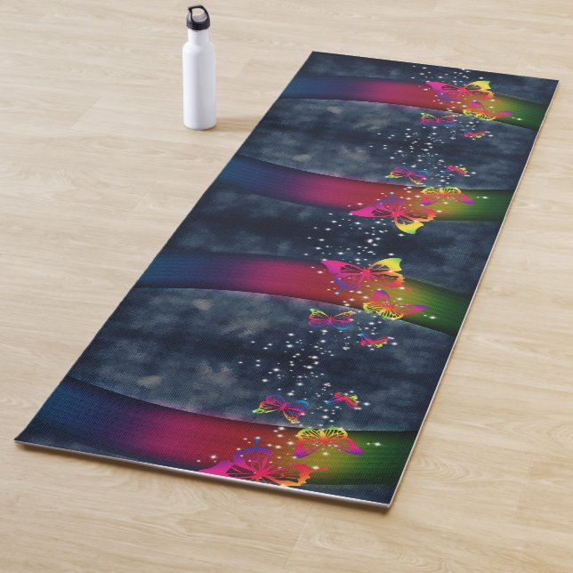 Rainbows n Butterflies Yoga Mat (In Situ)