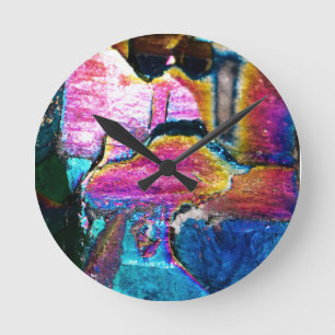 Rainbows of Stone Round Clock