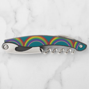 Rainbows on Blue Slate Corkscrew