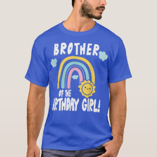 Rainbows & Sunshine Party Brother of the Birthday  T-Shirt