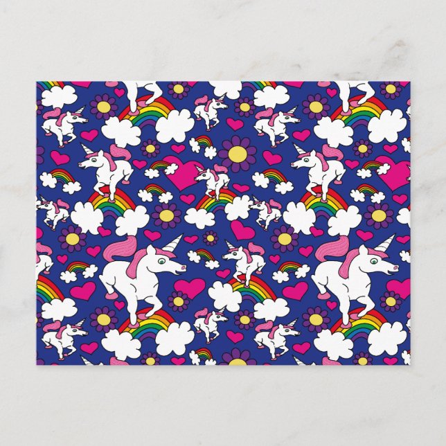 Rainbows & Unicorns Postcard (Front)