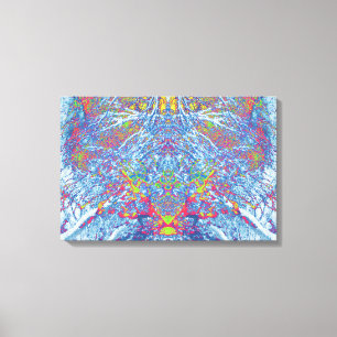 RainbowSnow© Art by Colour Harmonix Canvas Print